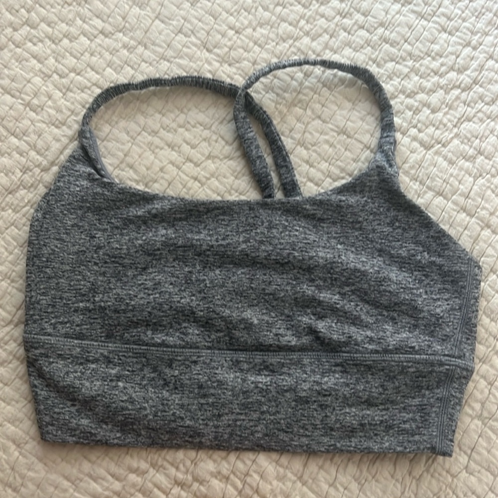 Vuori Grey Sports Bra/Crop Top - Size Small